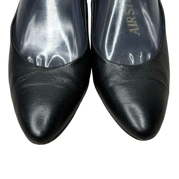 Air Step Vintage "UNION MADE AFL-CIO CLC" seal Black Heel Womens Size 7.5 Wide - Picture 2 of 12